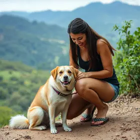 Mulher busca cão de suporte que teria sido levado por casal em Arapiraca: 'Ele é muito importante para mim'